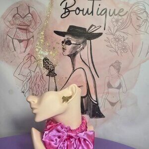 Gold Butterfly Earrings Stainless Steel